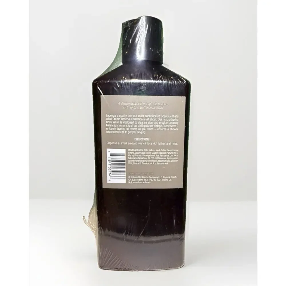 Cremo Reserve Collection Men’s Body Wash No. 21 Vintage Suede 16 fl oz New